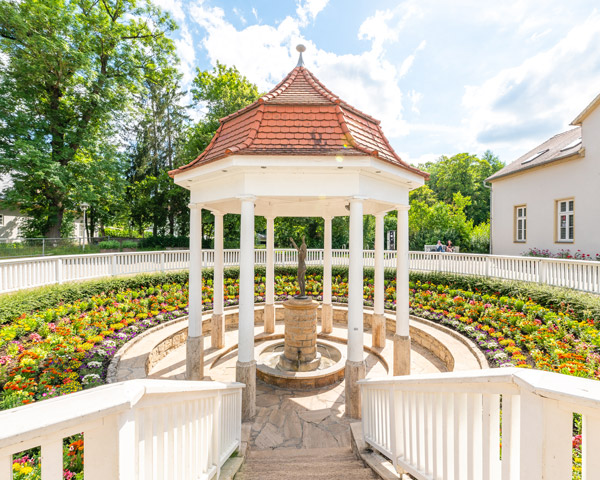 Goethe-Brunnen am Kurpark in Bad Berka.